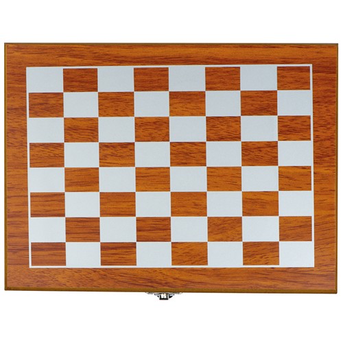 Playset with hip flask, chess and card game