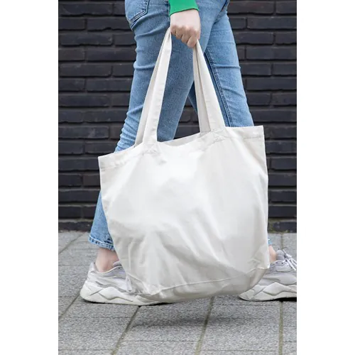Impact Aware™ re-canvas shopper met vakje 240gsm ongeverfd Impact Aware™ re-canvas shopper met vakje 240gsm ongeverfd