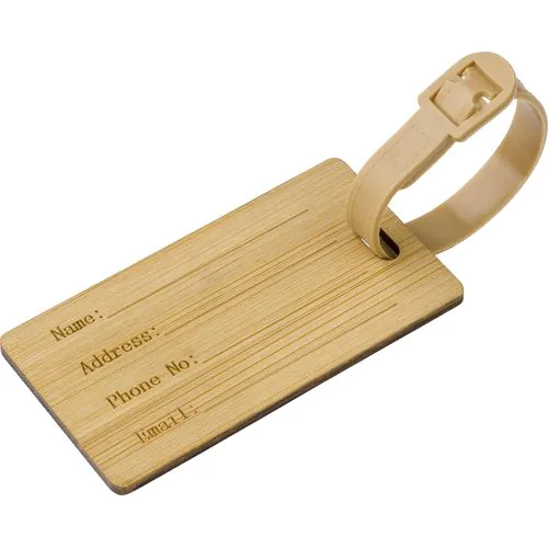 Bamboo luggage tag Shawn Bamboo luggage tag Shawn
