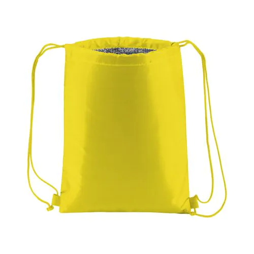 210T polyester insulated backpack with drawstring closure