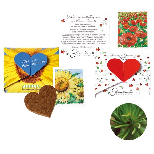 Carte à planter « Un cœur pour… » - Épicéa commun