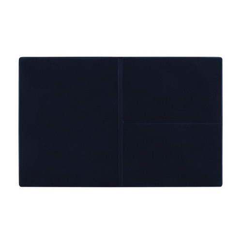 CreativDesign® Porte-cartes d'identité "Euro" velours bleu avec insert