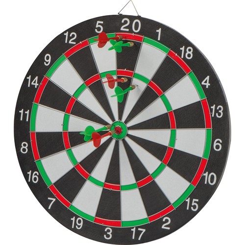 Dartboard with arrows
