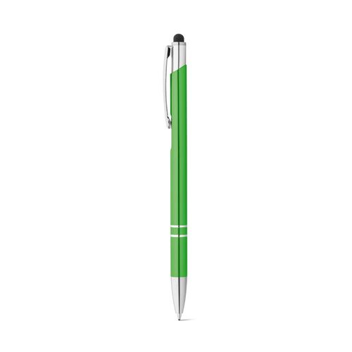 GALBA. Penna a sfera in alluminio con punta touch e clip