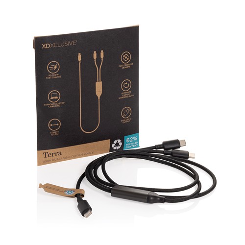Terra 100W RCS Dual USB C output cable Terra 100W RCS Dual USB C output cable