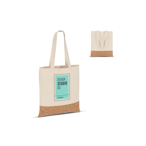 Bolsa de algodón y corcho 170 g/m² 35 x 40 cm Bolsa de algodón y corcho 170 g/m² 35 x 40 cm
