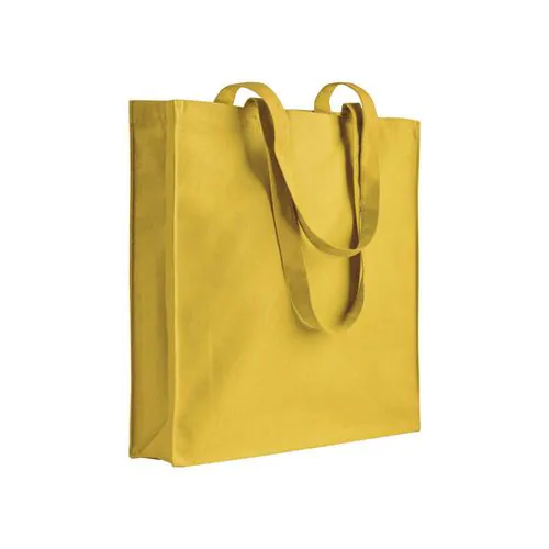 180 g/m2 cotton bag with long handles and gusset