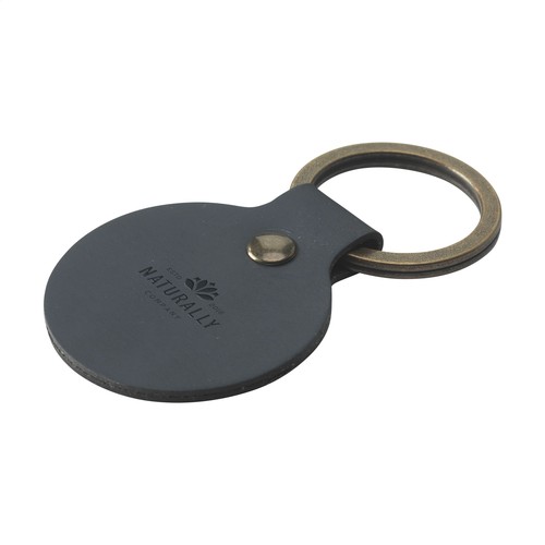 Recycled Leather Keyring Round Recycled Leather Keyring Round