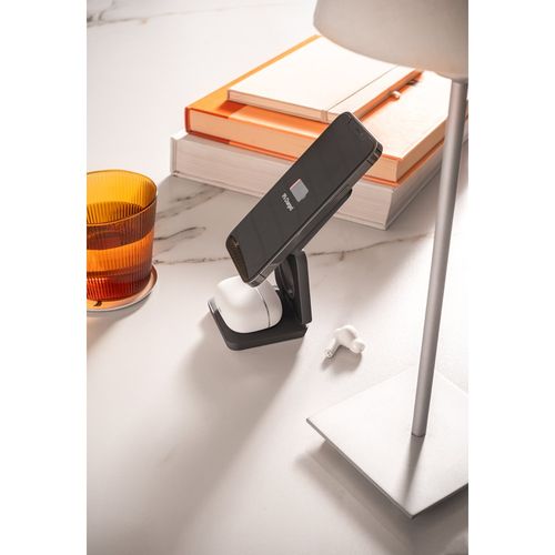 BROGLIE. Chargeur magnétique sans fil ultra-rapide 15W 3-en-1 en ABS recyclé (100 % rABS)