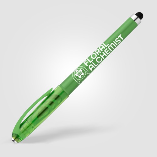 Penna Prism a gel con Palla Fidget in plastica riciclata e gommino per touch screen Penna Prism a gel con Palla Fidget in plastica riciclata e gommino per touch screen