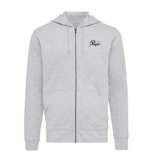 IQONIQ Abisko gerecycled katoen hoodie met rits