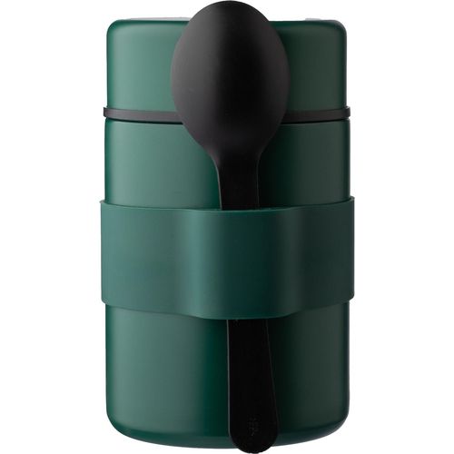 Vaso termo de acero inox. con cuchara Niko Vaso termo de acero inox. con cuchara Niko