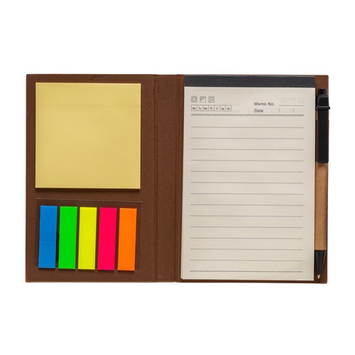 Bloque-notes avec papiers stylo et adhésif Bloque-notes avec papiers stylo et adhésif