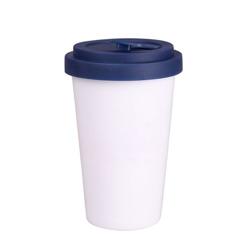 Mug Freedom Lock 280ml white/navy blue