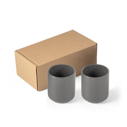 OWENS. Juego de tazas de cerámica