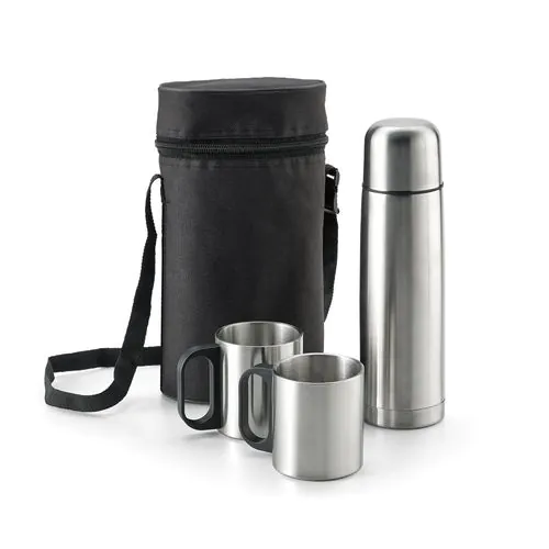 DURANT. Set con thermos e tazze in acciaio inossidabile DURANT. Set con thermos e tazze in acciaio inossidabile