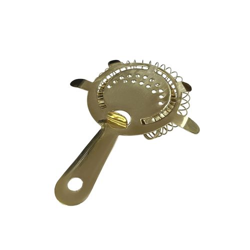 Passoire à cocktail dorée à 4 branches Passoire à cocktail dorée à 4 branches