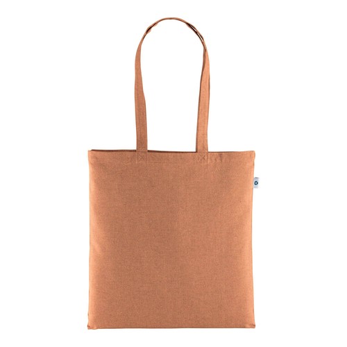 Recycled cotton shopping bag 190 g/m2, long handles, 38 x 42 cm Recycled cotton shopping bag 190 g/m2, long handles, 38 x 42 cm