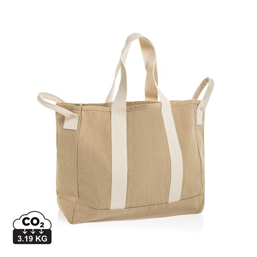 BEAU AWARE™ Beach bag 400gsm recycled canvas, with side hand