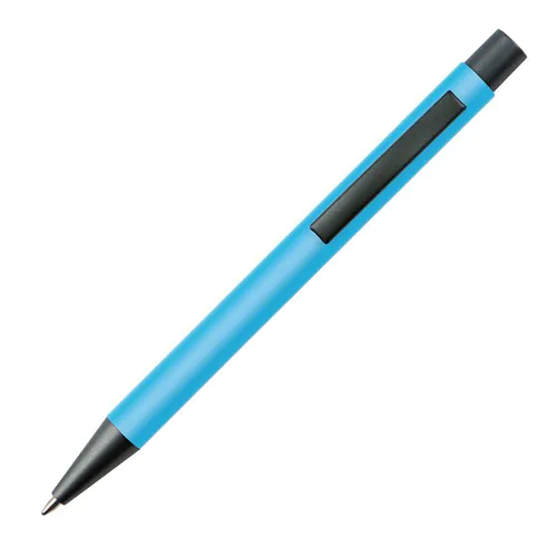 Plastic ballpoint pen with metal clip Plastic ballpoint pen with metal clip