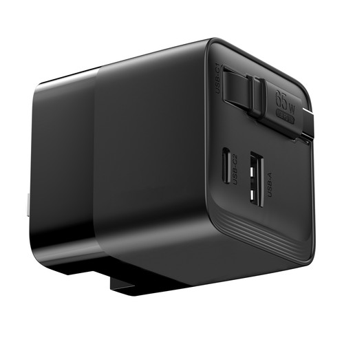 Urban Vitamin Mendocino 65W GaN charger retractable cable Urban Vitamin Mendocino 65W GaN charger retractable cable