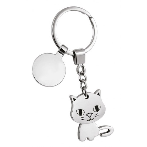 KEY CHAIN CAT TWISTED/COIN-NO BOX
