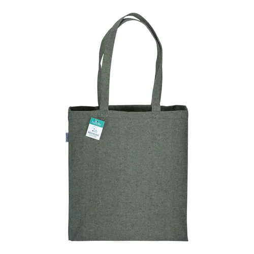 280g/m2 recycled cotton shopping bag, long handles and gussets 280g/m2 recycled cotton shopping bag, long handles and gussets