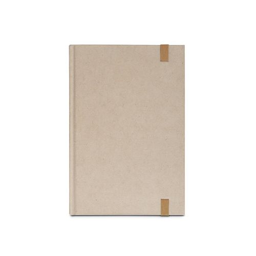 DICKINSON. Cahier A5 à couverture rigide en papier de canne à sucre (80 % canne à sucre) avec pages lignées DICKINSON. Cahier A5 à couverture rigide en papier de canne à sucre (80 % canne à sucre) avec pages lignées