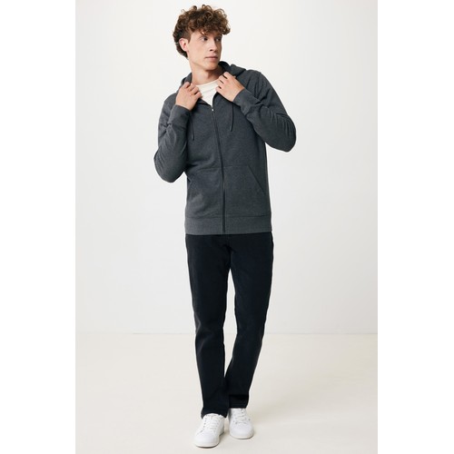 IQONIQ Abisko gerecycled katoen hoodie met rits