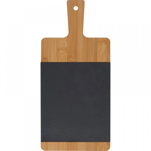 Bamboo board with slate insert