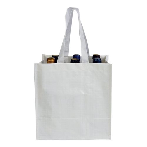 Bolsa de polipropileno laminado para 6 botellas Bolsa de polipropileno laminado para 6 botellas