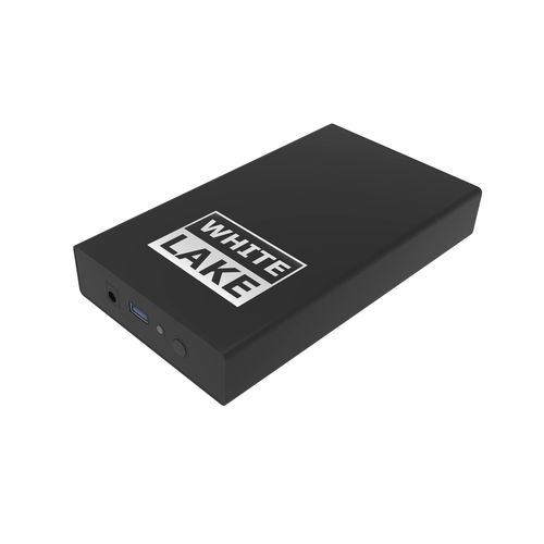 White Lake Ultra External HDD (Noir, Disque dur 1 To 3,5 pouces, Impression maximale)