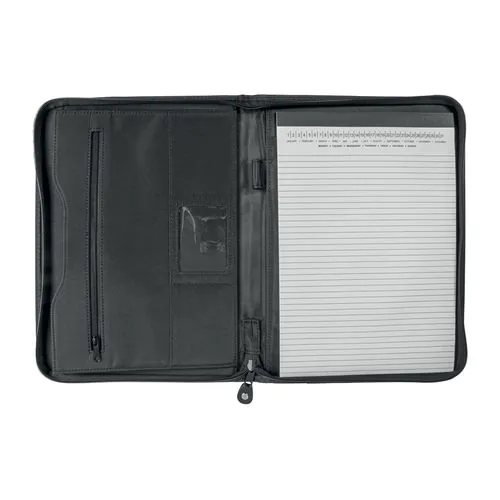 Microfibre and leatherette briefcase. Inside pockets Microfibre and leatherette briefcase. Inside pockets