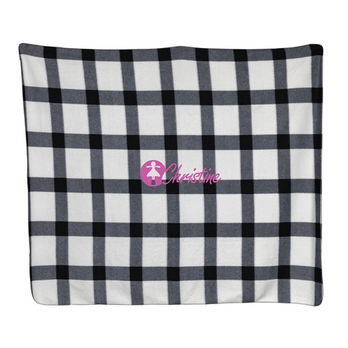 Couverture / Plaid doux à carreaux