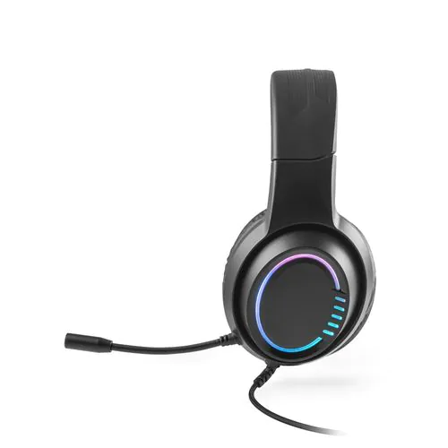 Thorne Headset RGB. Cuffie da gioco in ABS con cavo da 2 m, microfono e luci LED RGB Thorne Headset RGB. Cuffie da gioco in ABS con cavo da 2 m, microfono e luci LED RGB