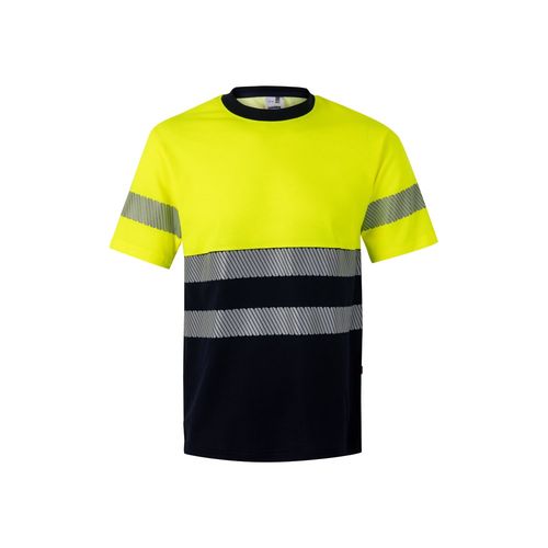 VL BASTET. T-shirt bicolore piqué (150g/m²), in cotone (55%) e poliestere (45%)