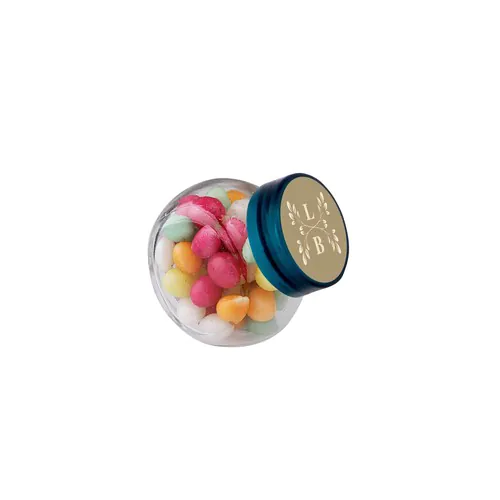 Micro pot en verre 50 ml, rempli de bonbons Micro pot en verre 50 ml, rempli de bonbons