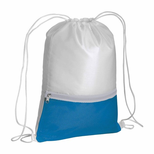 210T polyester backpack with coloured zip pocket and drawstring closure 210T polyester backpack with coloured zip pocket and drawstring closure