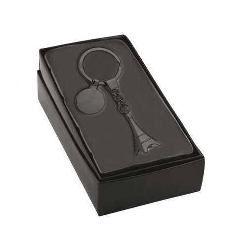 BURNISHED EIFFEL TOWER KEY RING - TOKEN