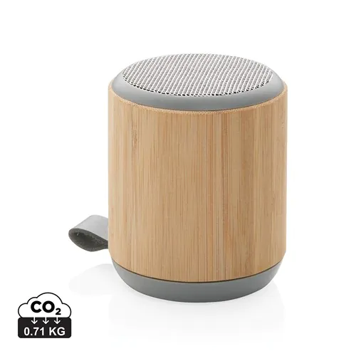Altavoz inalámbrico de bambú y tela de 3W Altavoz inalámbrico de bambú y tela de 3W