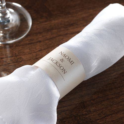 Anneaux de serviette en carton Anneaux de serviette en carton