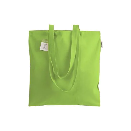 140 g/m2 organic cotton shopping bag, long handles 140 g/m2 organic cotton shopping bag, long handles