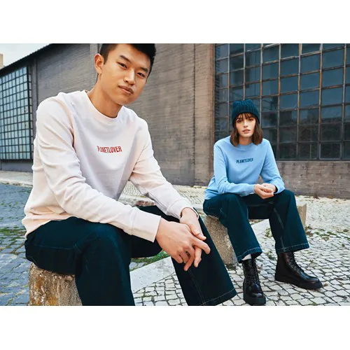 Cuello redondo de algodón reciclado IQONIQ Etosha