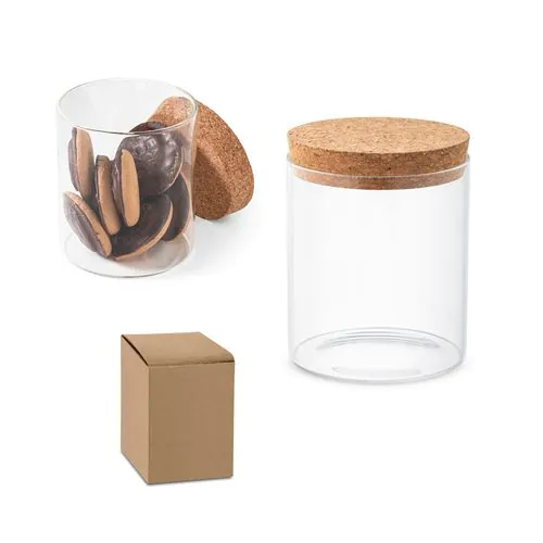 SPICE 700. Contenitore in vetro borosilicato con tappo in sughero 700 mL SPICE 700. Contenitore in vetro borosilicato con tappo in sughero 700 mL