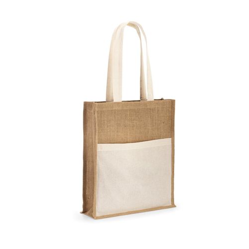 BRAGA. Sac en jute (240 g/m²) avec pochette 100% coton (140 gm²) BRAGA. Sac en jute (240 g/m²) avec pochette 100% coton (140 gm²)