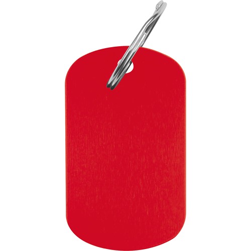 Sleutelhanger met metaalplaatje Sleutelhanger met metaalplaatje