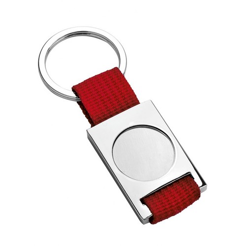 KEY CHAIN TEXTILE RED-HOLLOW 25MM KEY CHAIN TEXTILE RED-HOLLOW 25MM