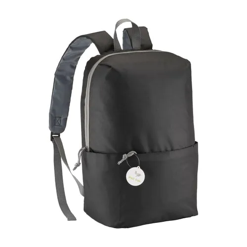 PVC-free polyester 4 pockets backpack with four pockets, adjustable shoulder straps