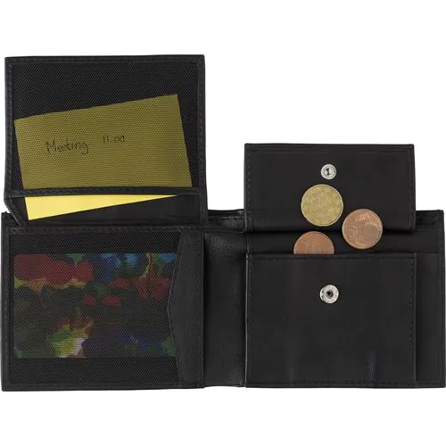 Porte-cartes de crédit et monnaie en cuir Yvonne Porte-cartes de crédit et monnaie en cuir Yvonne
