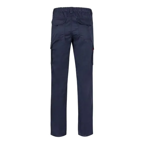 VL PAN. Multi-pocket stretch trousers (290g/m²), in cotton (46%), EME (38%) and polyester (16%)